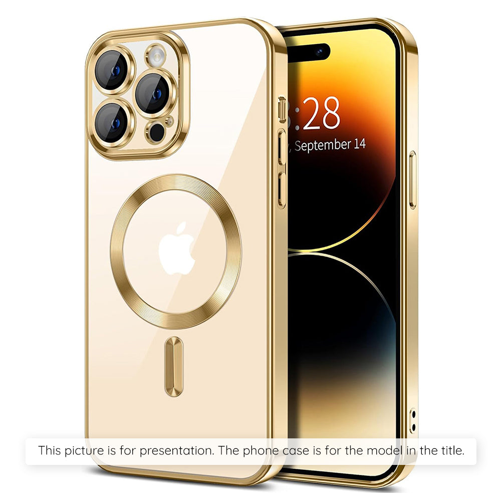 MagSafe-skal för Apple iPhone 17, Techsuit, Luxury Crystal, Guld