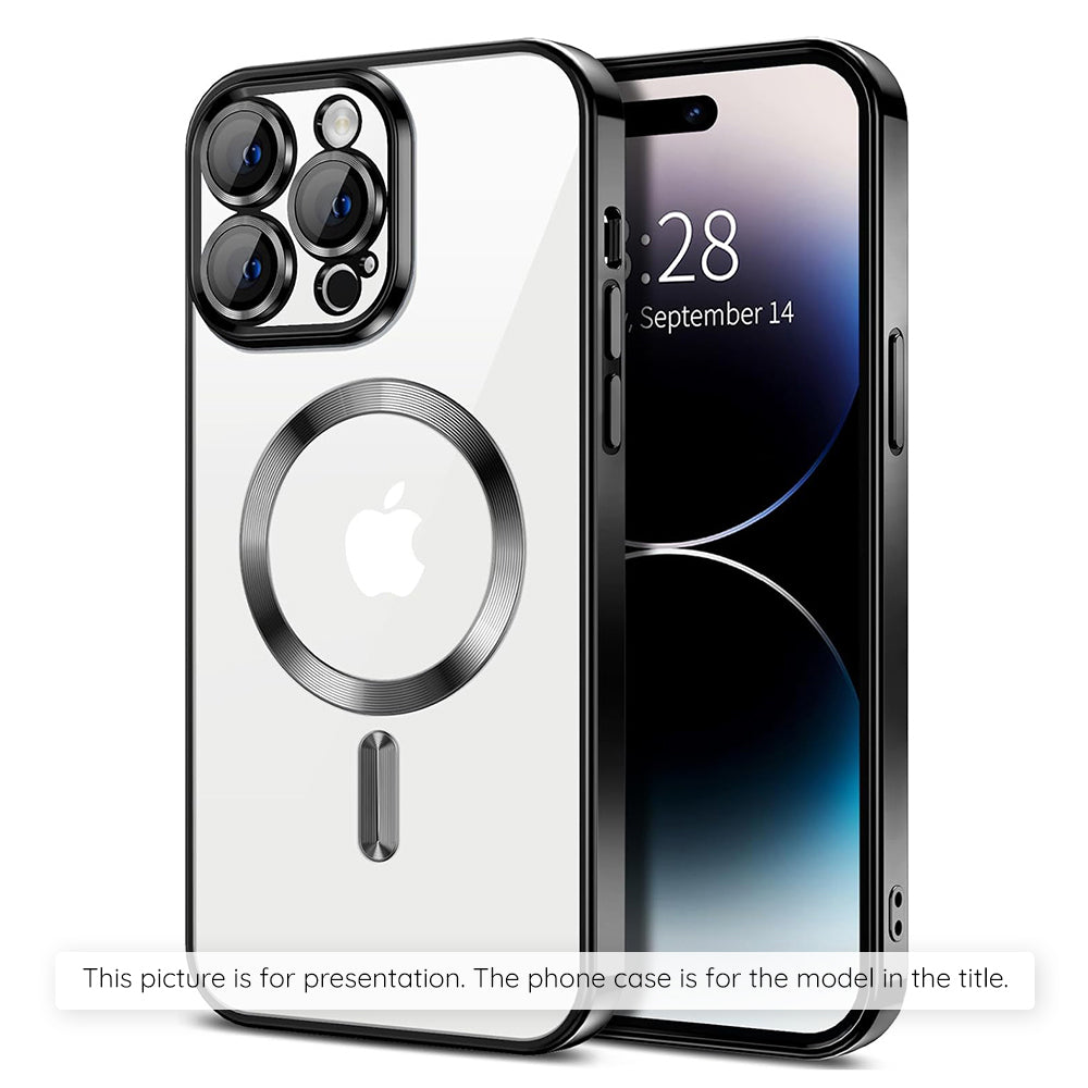 MagSafe-skal för Apple iPhone 17, Techsuit, Luxury Crystal, Svart