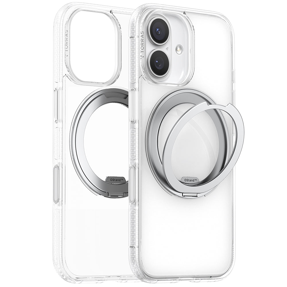 MagSafe Case for Apple iPhone 17, Torras, Ostand R Fitness, Transparent
