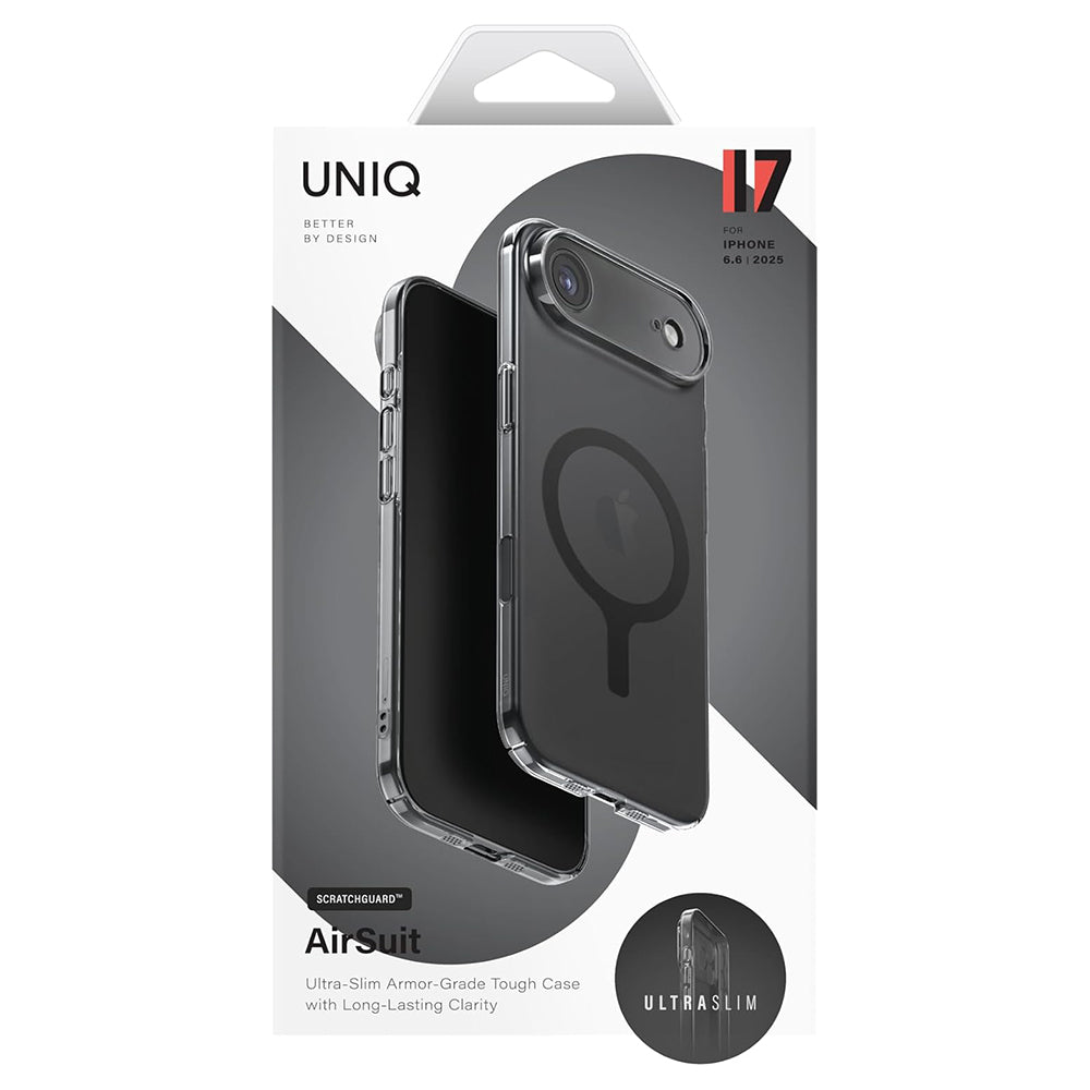 MagSafe-skal för Apple iPhone 17, UNIQ, AirSuit MagClick, Svart