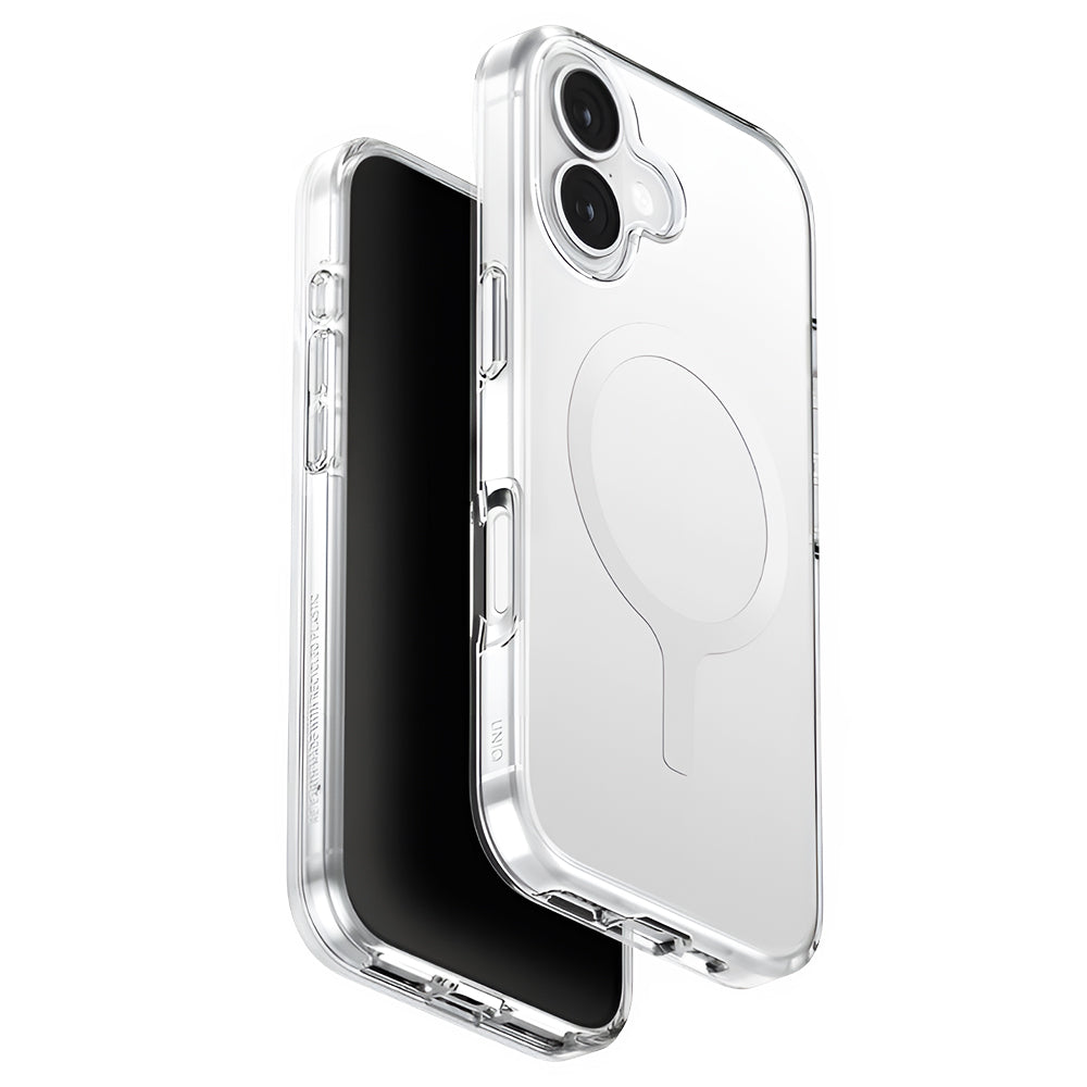 MagSafe-skal för Apple iPhone 17, UNIQ, Clario MagClick, Transparent