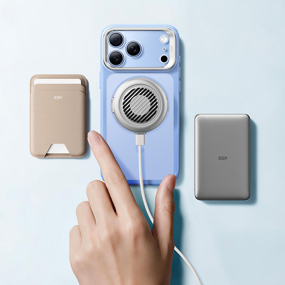 MagSafe Case for Apple iPhone 18 Pro / 17 Pro, ESR, Classic Hybrid Kickstand, Satin Blue