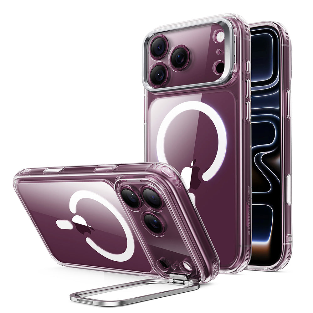 MagSafe-fodral för Apple iPhone 18 Pro / 17 Pro, ESR, Classic Hybrid Kickstand, Transparent