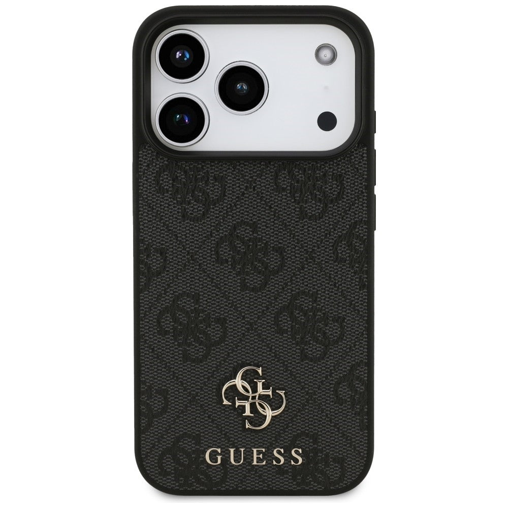 MagSafe-fodral för Apple iPhone 18 Pro / 17 Pro, Guess, 4G Small and Classic Logo, Svart