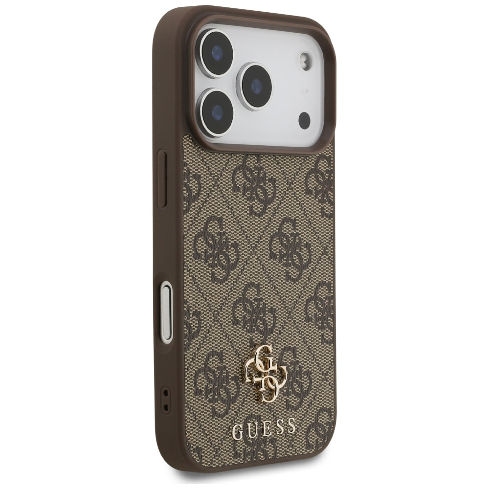 MagSafe-fodral för Apple iPhone 18 Pro / 17 Pro, Guess, 4G Small and Classic, Brun