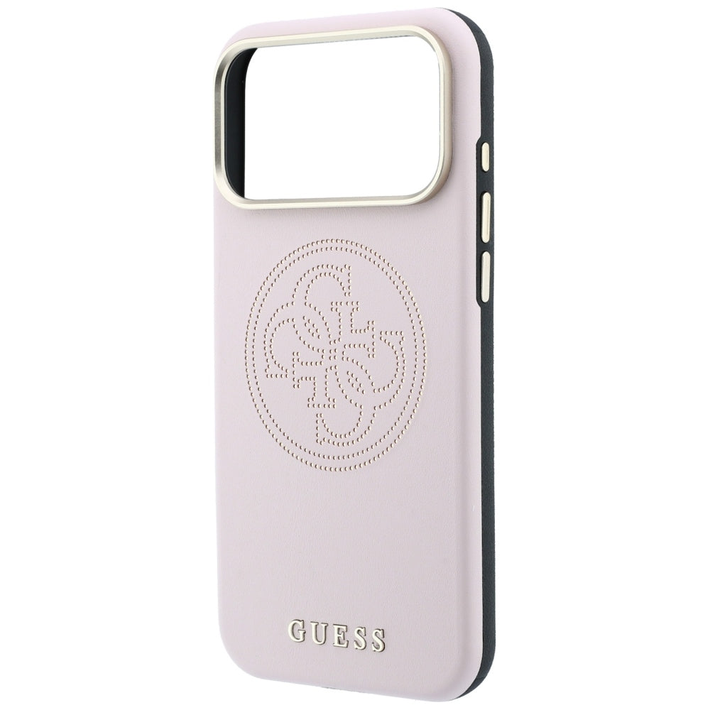 MagSafe-fodral för Apple iPhone 18 Pro / 17 Pro, Guess, Perforated 4G, Rosa