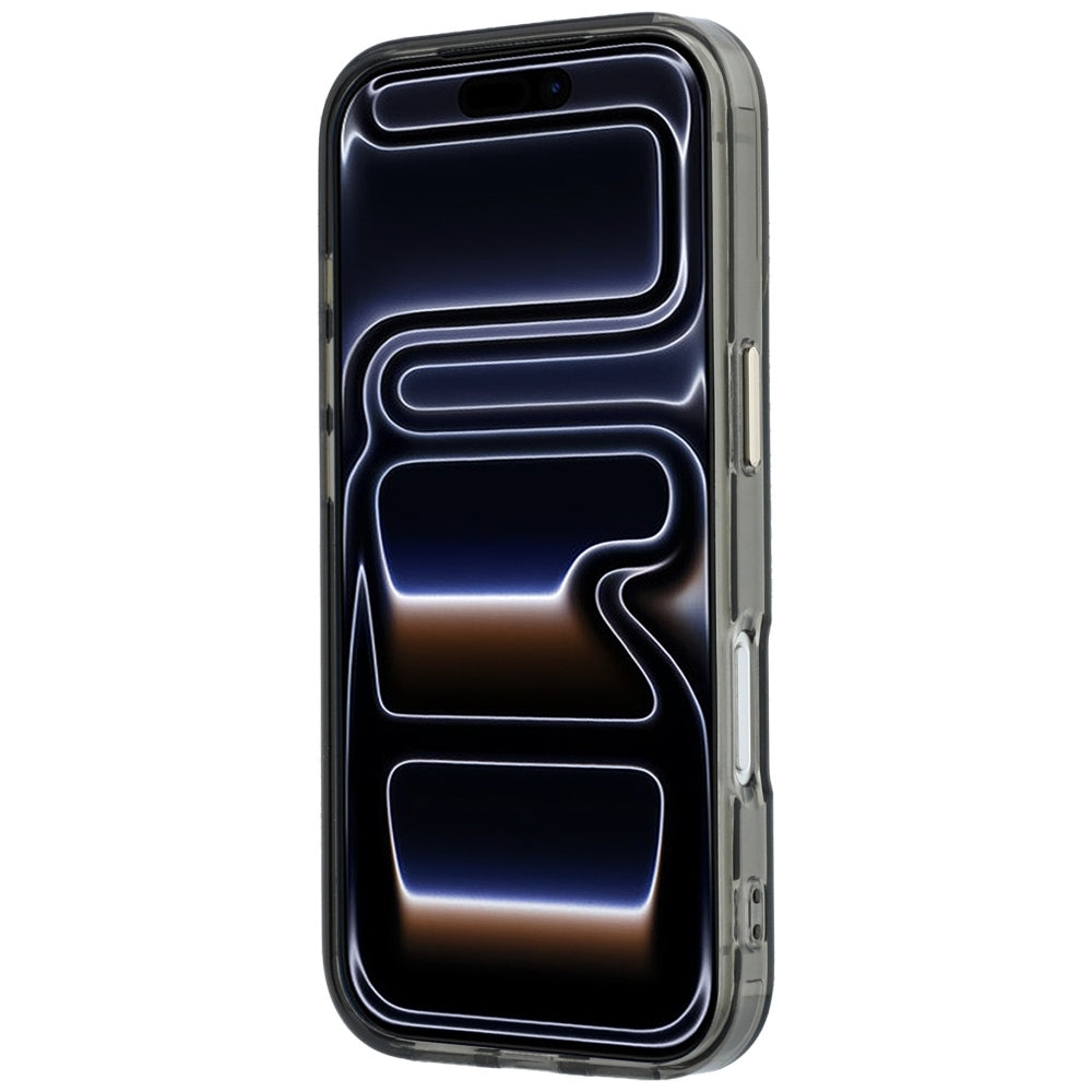 MagSafe-fodral för Apple iPhone 18 Pro / 17 Pro, Guess, Ring Stand Script Metal Logo, Svart