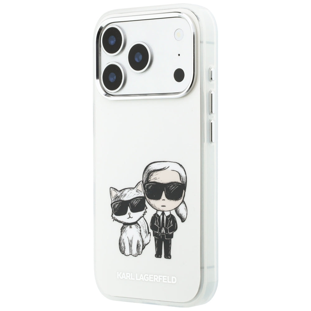 MagSafe-fodral för Apple iPhone 18 Pro / 17 Pro, Karl Lagerfeld, IML KC Bodies Sketch Print, Beige