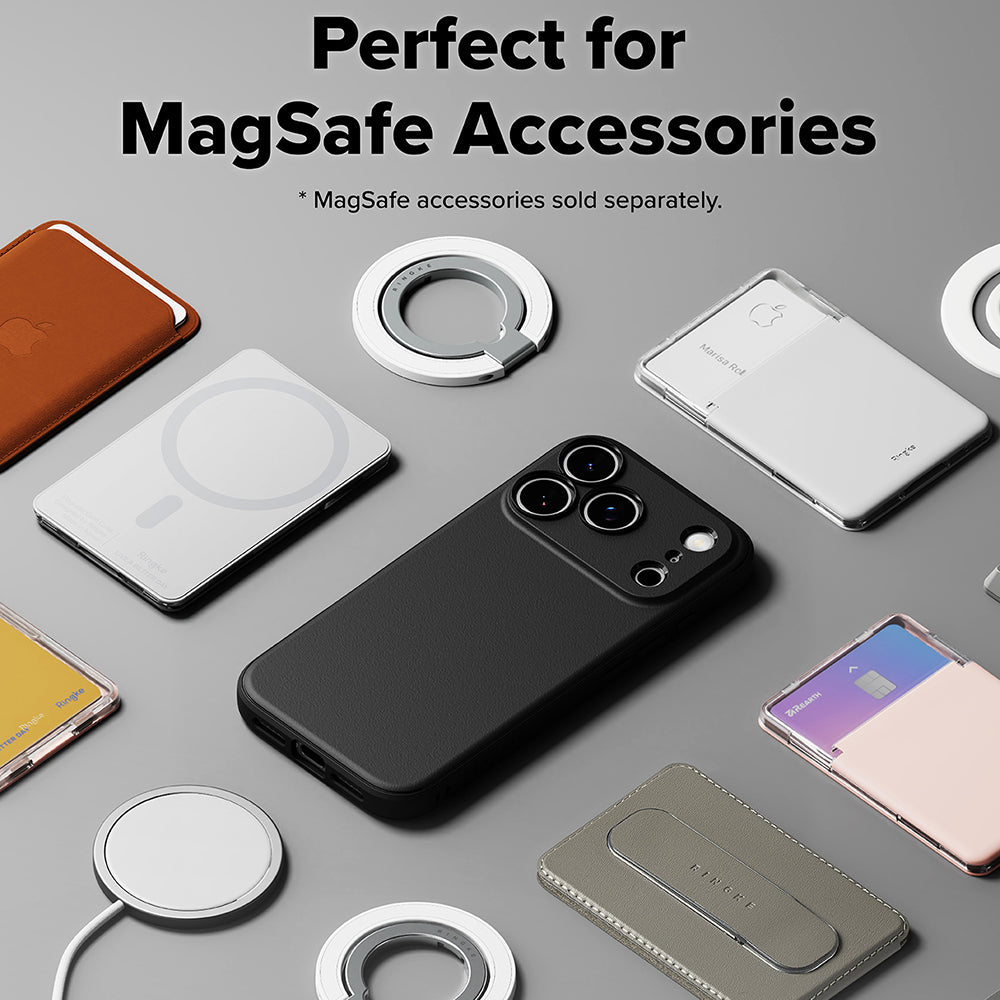 MagSafe-fodral för Apple iPhone 18 Pro / 17 Pro, Ringke, Onyx, Svart