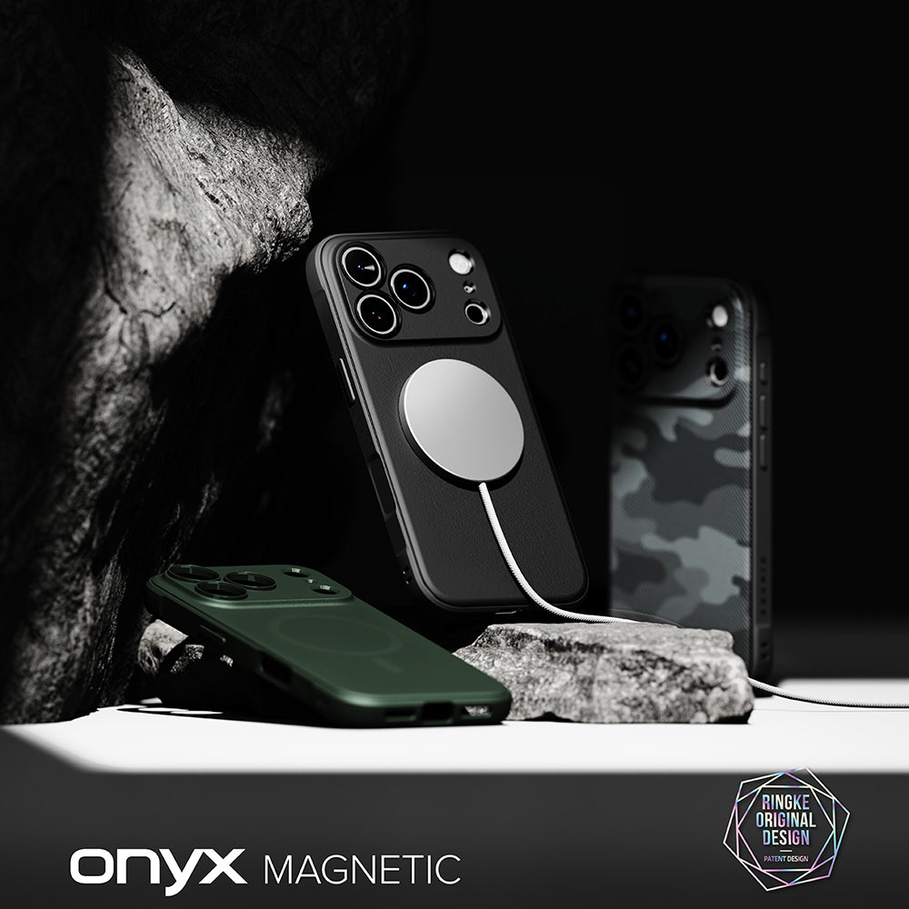 MagSafe-fodral för Apple iPhone 18 Pro / 17 Pro, Ringke, Onyx, Mörkgrön