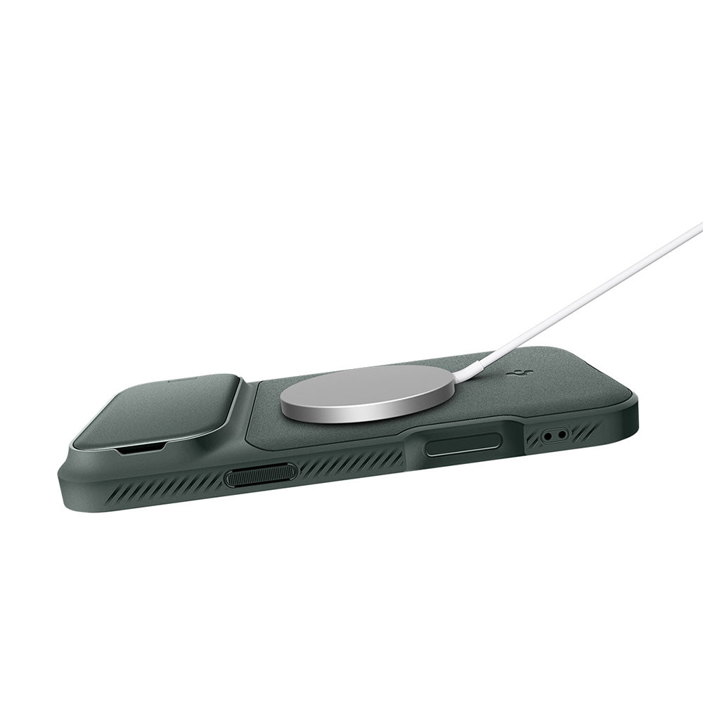 MagSafe-fodral för Apple iPhone 18 Pro / 17 Pro, Spigen, Optik Armor, Grön ACS09954