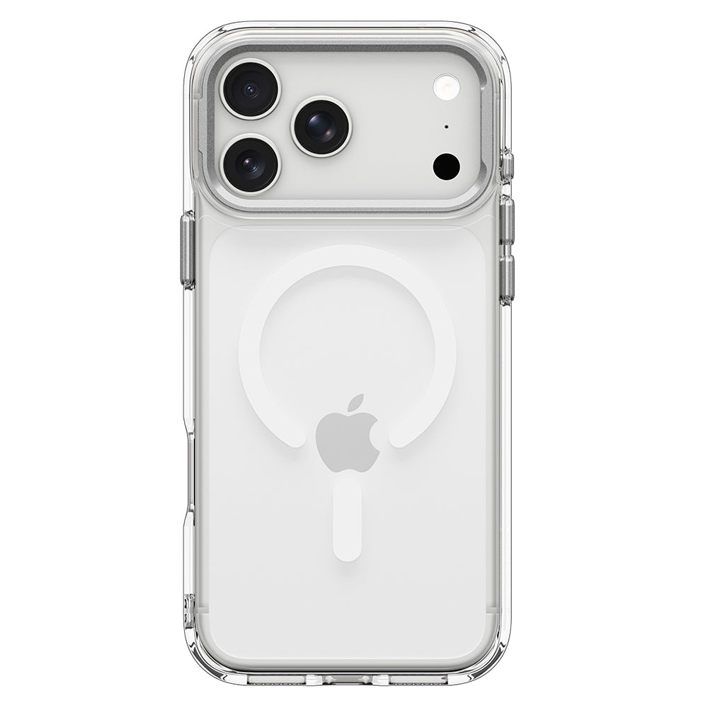 MagSafe-fodral för Apple iPhone 18 Pro / 17 Pro, Spigen, Ultra Hybrid Optik S, Silver Transparent ACS11921