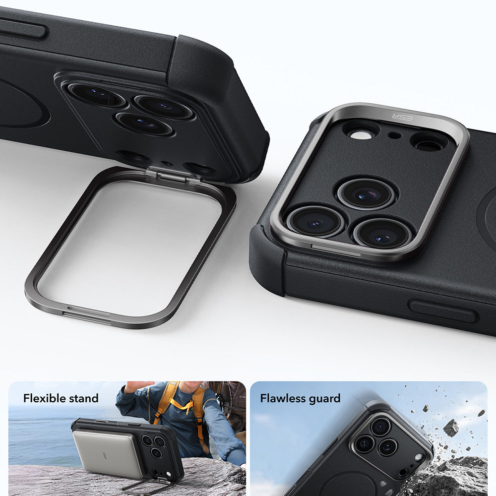 MagSafe-fodral för Apple iPhone 18 Pro Max / 17 Pro Max, ESR, Cyber Armor Kickstand, Svart