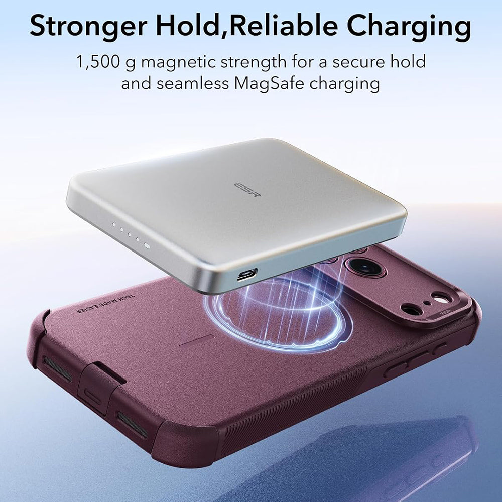 MagSafe-fodral för Apple iPhone 18 Pro Max / 17 Pro Max, ESR, Cyber, Mörkröd Satin