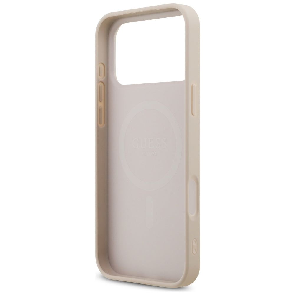 MagSafe-fodral för Apple iPhone 18 Pro Max / 17 Pro Max, Guess, 4G Small and Classic, Rosa
