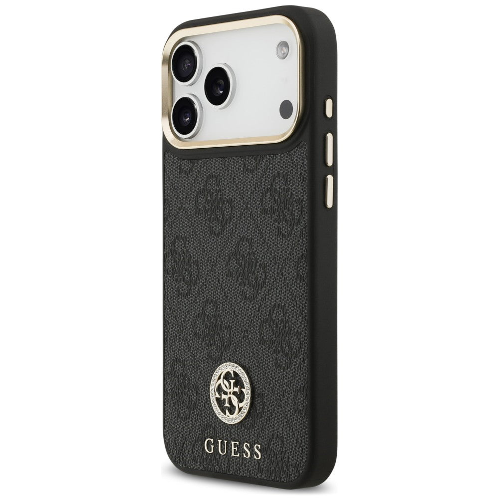 MagSafe-skal för Apple iPhone 18 Pro Max / 17 Pro Max, Guess, 4G Strass Logo, svart
