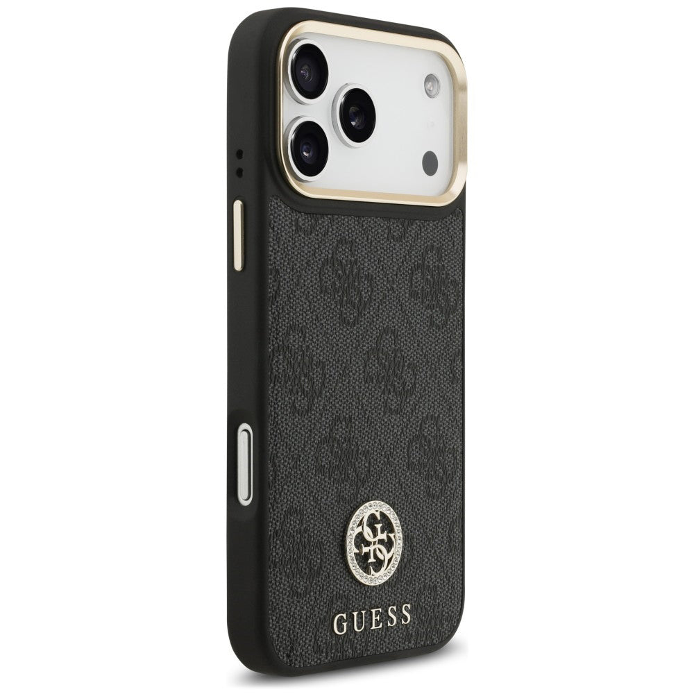 MagSafe-skal för Apple iPhone 18 Pro Max / 17 Pro Max, Guess, 4G Strass Logo, svart