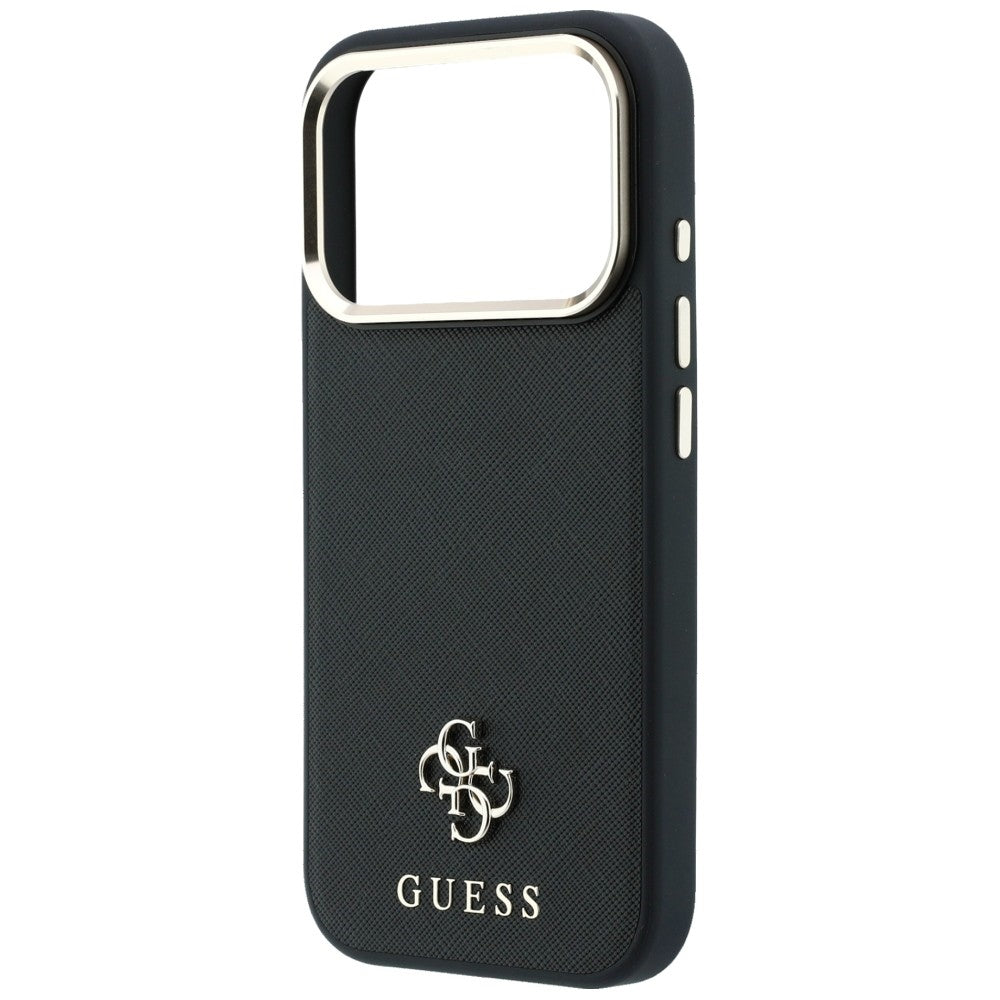 MagSafe-fodral för Apple iPhone 18 Pro Max / 17 Pro Max, Guess, Saffiano Small 4G Classic, Svart