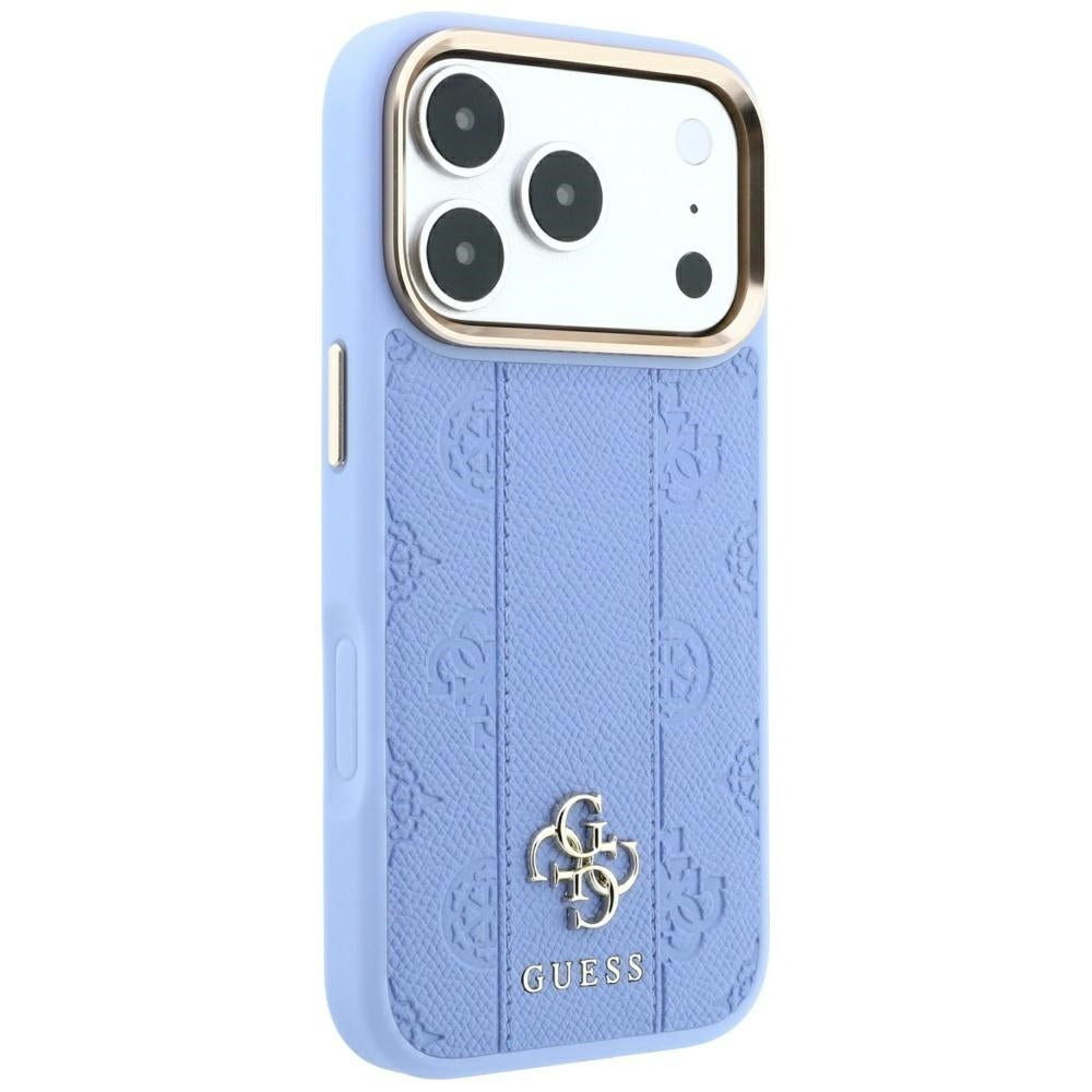 MagSafe-fodral för Apple iPhone 18 Pro Max / 17 Pro Max, Guess, Stripe Peony 4G, Bleu