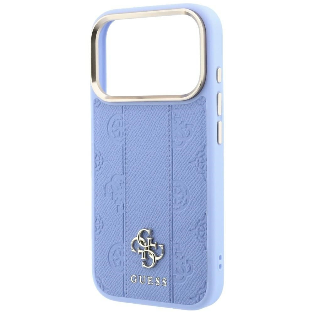 MagSafe-fodral för Apple iPhone 18 Pro Max / 17 Pro Max, Guess, Stripe Peony 4G, Bleu