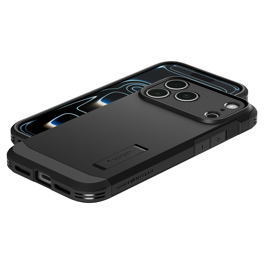 MagSafe-fodral för Apple iPhone 18 Pro Max / 17 Pro Max, Spigen, Tough Armor T, Svart ACS12136