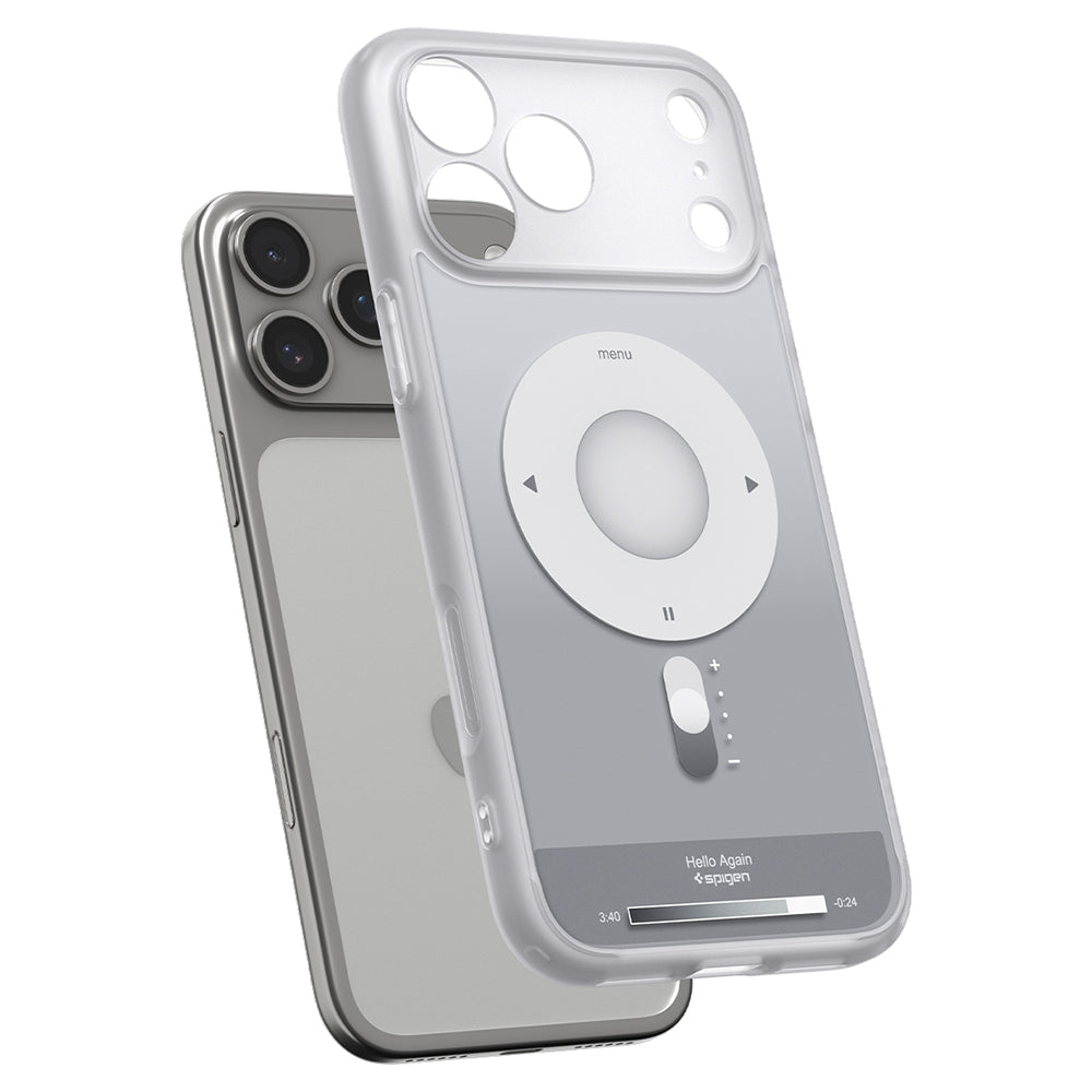 MagSafe-fodral för Apple iPhone 18 Pro Max / 17 Pro Max, Spigen, Ultra Hybrid Classic, Silver ACS12130