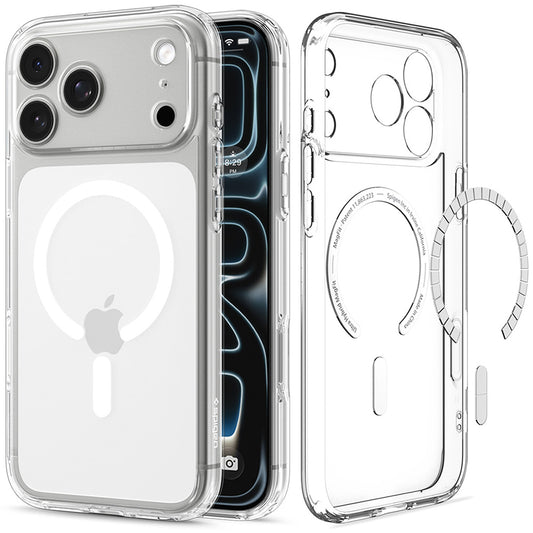 MagSafe-fodral för Apple iPhone 18 Pro Max / 17 Pro Max, Spigen, Ultra Hybrid, Transparent Vit ACS12118