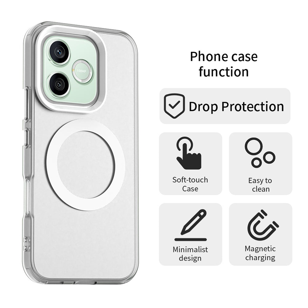 MagSafe-fodral för Honor 600 Lite, Techsuit, CandyCase, Vit