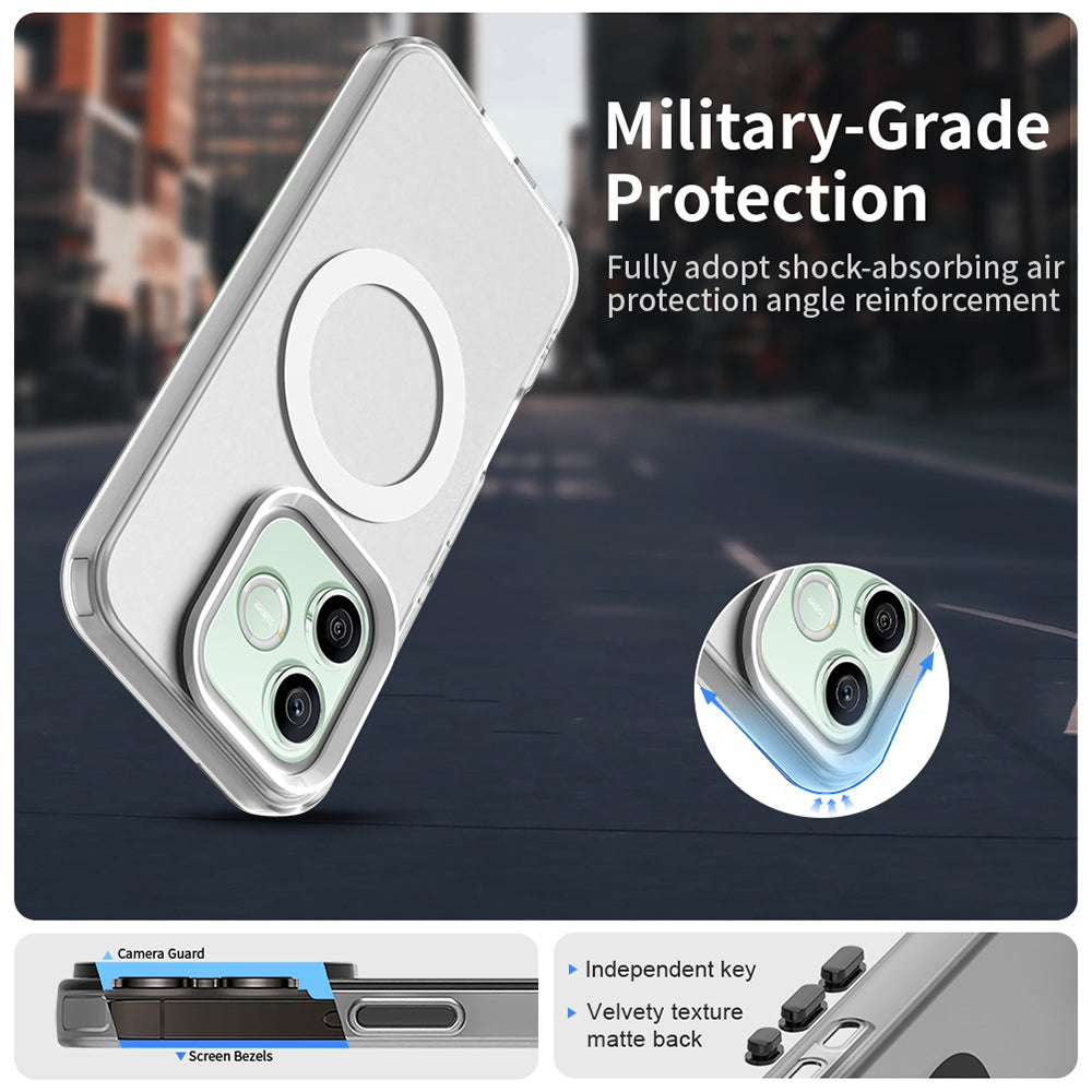 MagSafe-fodral för Honor 600 Lite, Techsuit, CandyCase, Vit