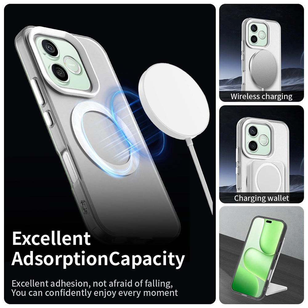 MagSafe-fodral för Honor 600 Lite, Techsuit, CandyCase, Vit