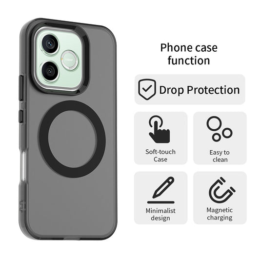 MagSafe-fodral för Honor 600 Lite, Techsuit, CandyCase, Svart