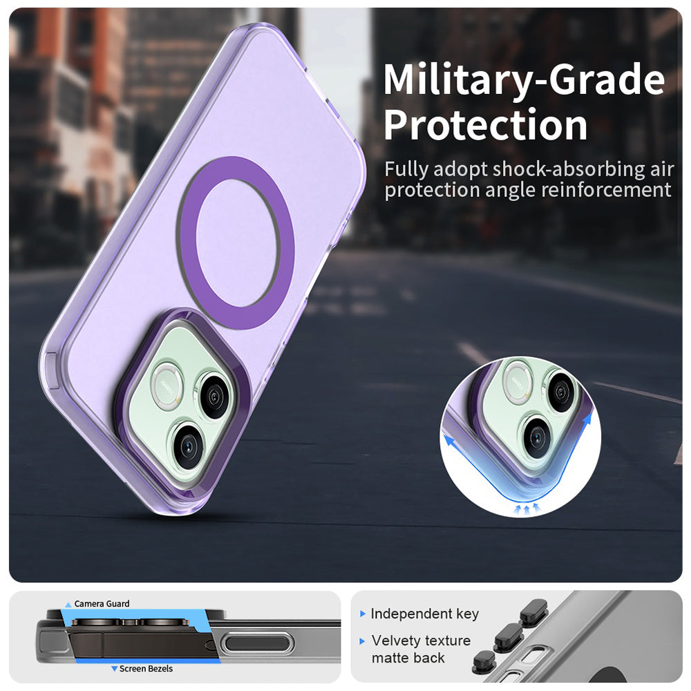 MagSafe-fodral för Honor 600 Pro / 600, Techsuit, CandyCase, Lila