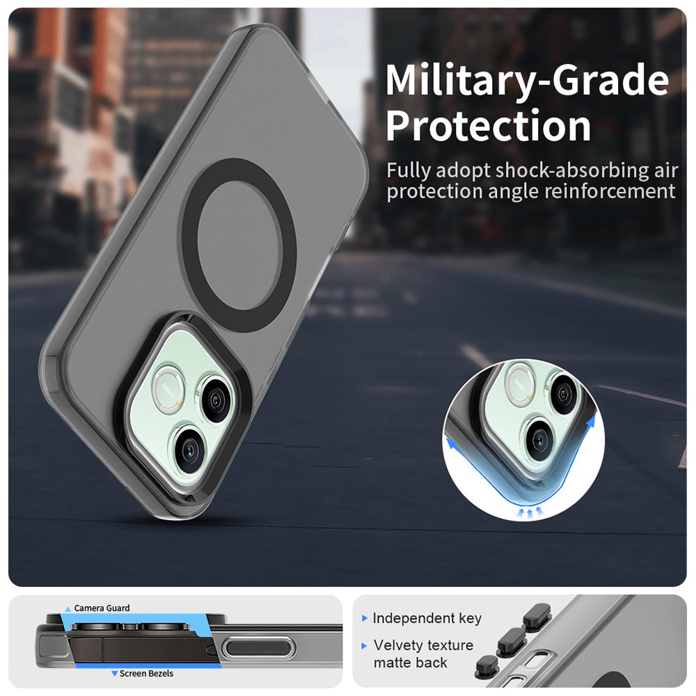 MagSafe-fodral för Honor 600 Pro / 600, Techsuit, CandyCase, Svart