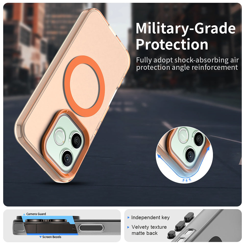 MagSafe-fodral för Honor 600 Pro / 600, Techsuit, CandyCase, Orange