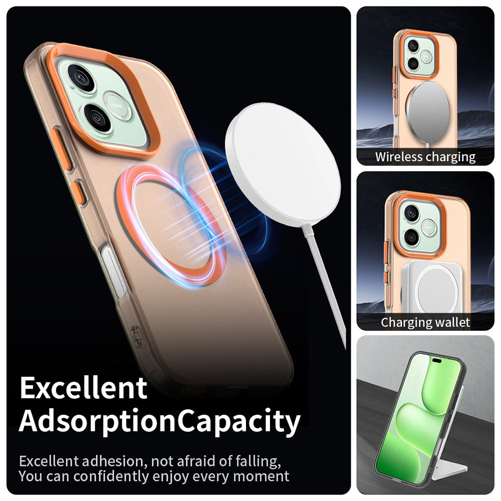 MagSafe-fodral för Honor 600 Pro / 600, Techsuit, CandyCase, Orange