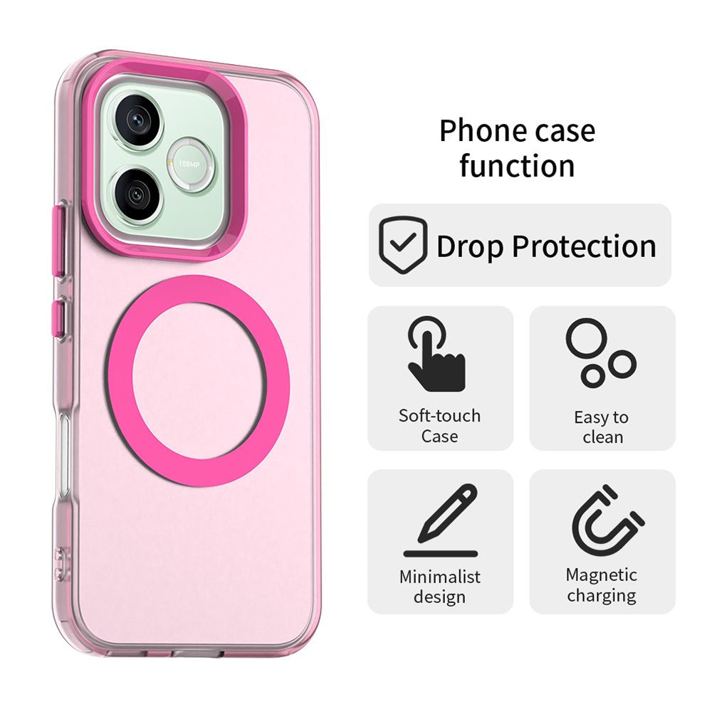 MagSafe-fodral för Honor 600 Pro / 600, Techsuit, CandyCase, Rosa