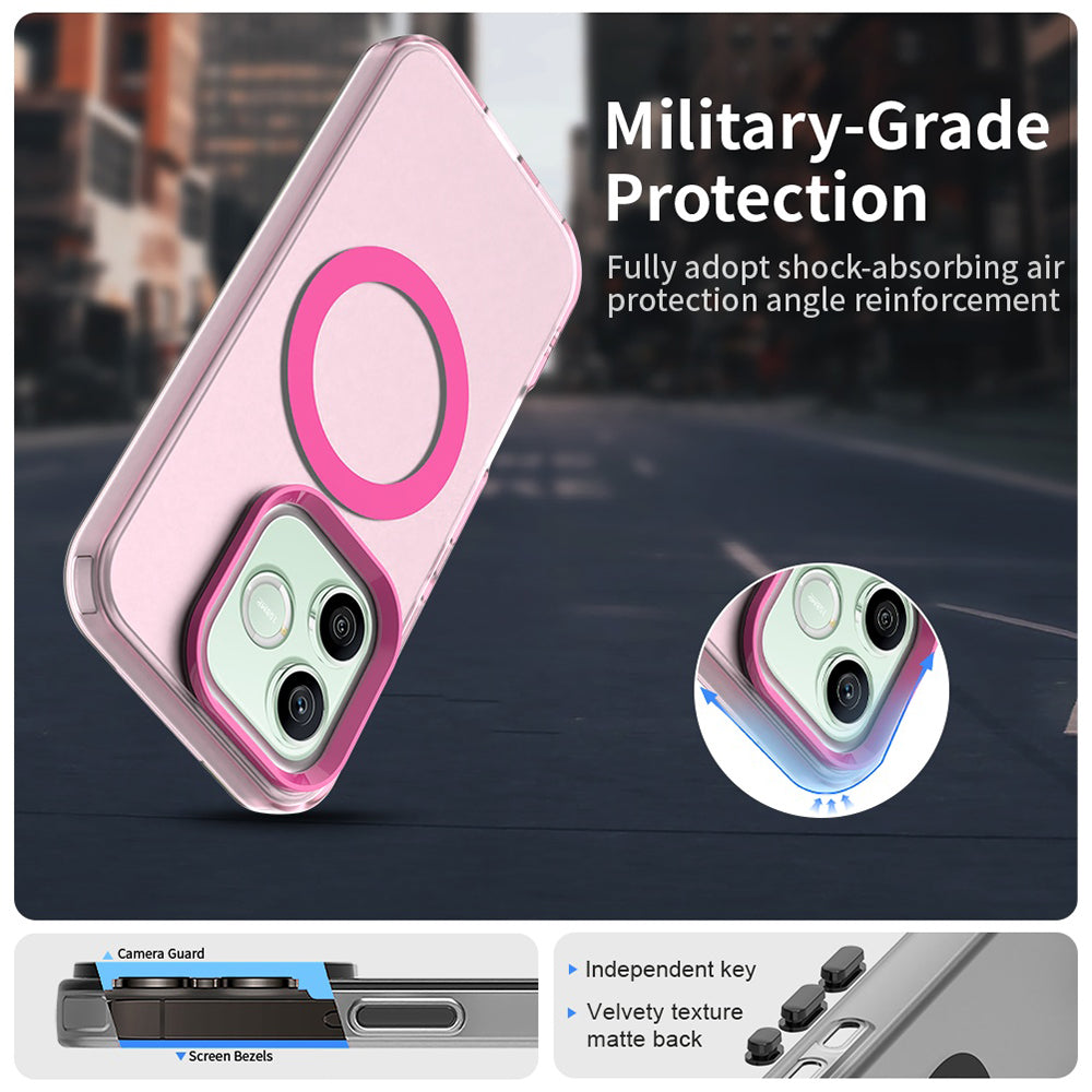 MagSafe-fodral för Honor 600 Pro / 600, Techsuit, CandyCase, Rosa