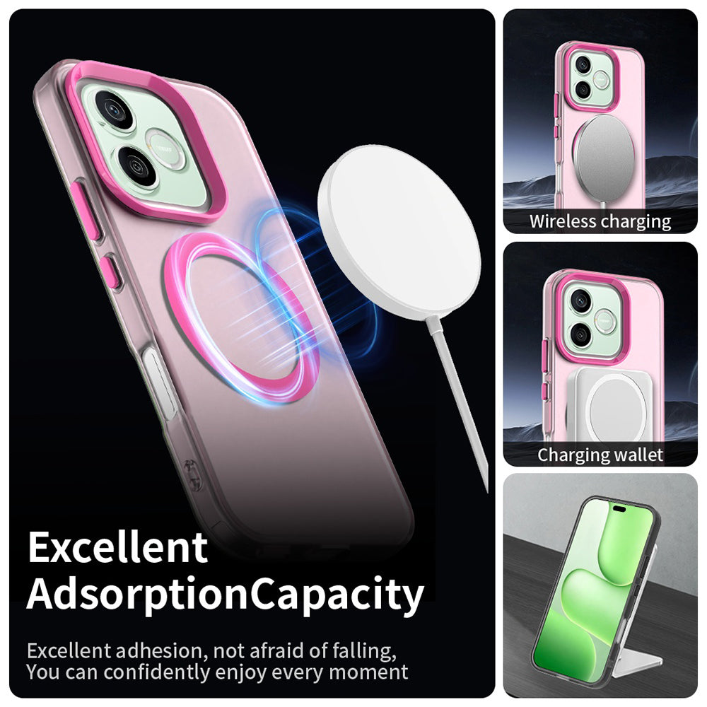 MagSafe-fodral för Honor 600 Pro / 600, Techsuit, CandyCase, Rosa