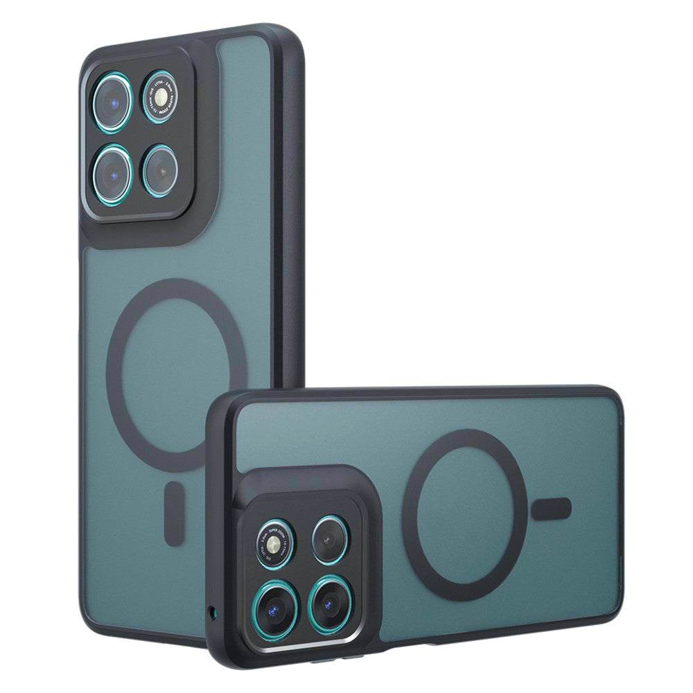 MagSafe-skal för Motorola Moto G67 Power / G57 Power, Techsuit, PureFrost, Satinsvart