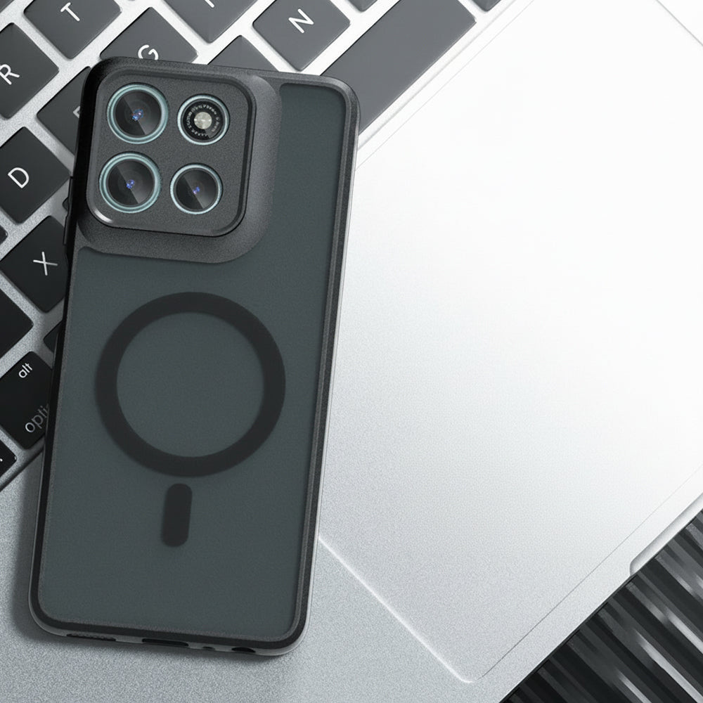 MagSafe-skal för Motorola Moto G67 Power / G57 Power, Techsuit, PureFrost, Satinsvart