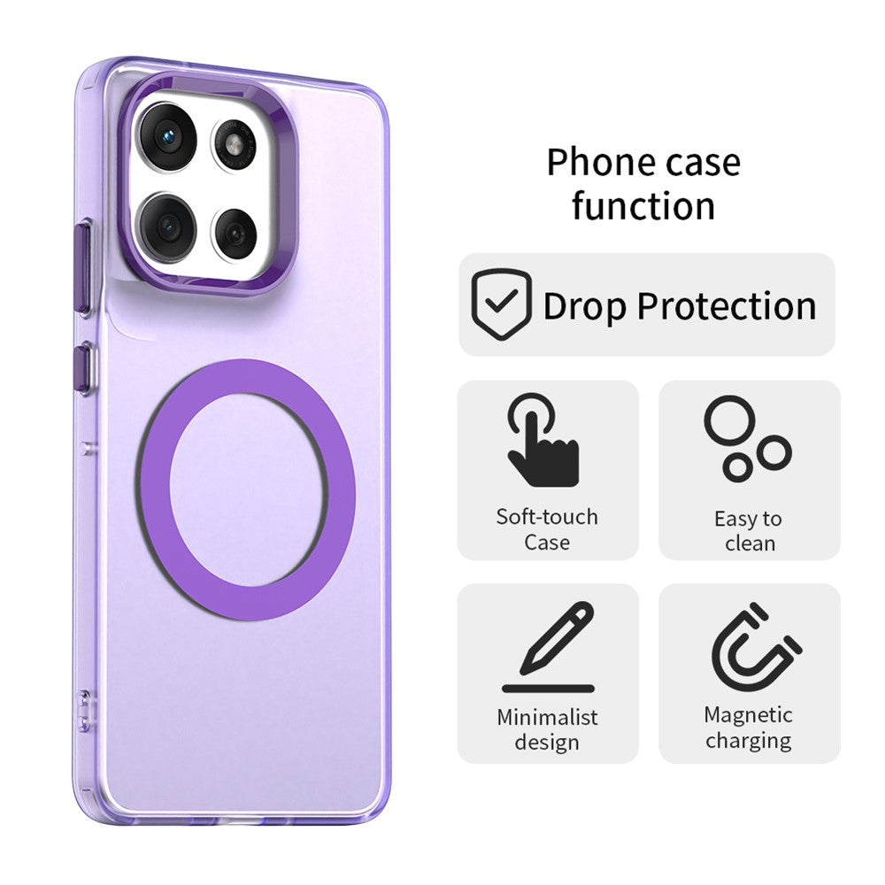 MagSafe-skal för Motorola Moto G86, Techsuit, CandyCase, Lila