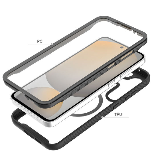 Fodral MagSafe för Samsung Galaxy S24 FE S721, Tech-Protect, Defence360, Svart