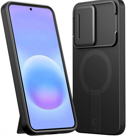 MagSafe-fodral för Samsung Galaxy A57 5G, Tech-Protect, Kevlar Aura, Svart