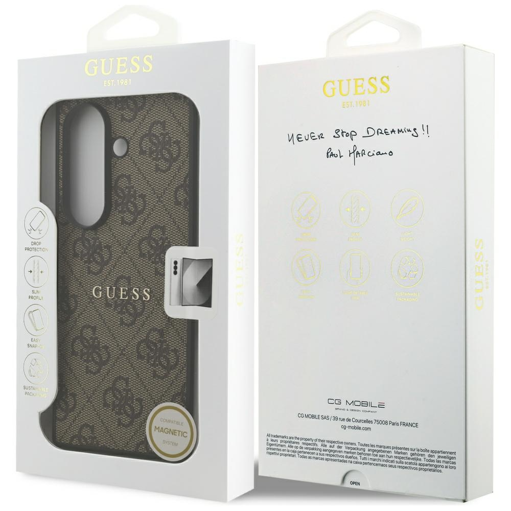 MagSafe-fodral för Samsung Galaxy Z Fold7 F966, Guess, 4G Classic, Brun, Omslutet