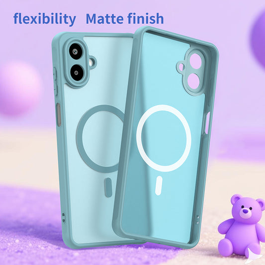 MagSafe-fodral för Samsung Galaxy A07 4G A075, Techsuit, HaloFrost II, Ljusgrön