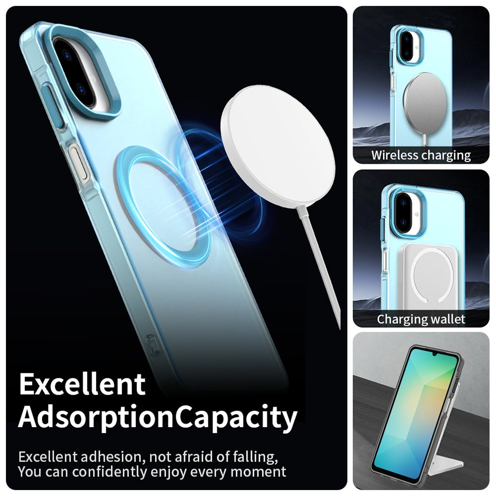 MagSafe-fodral för Samsung Galaxy A07 4G A075, Techsuit, CandyCase, Blå