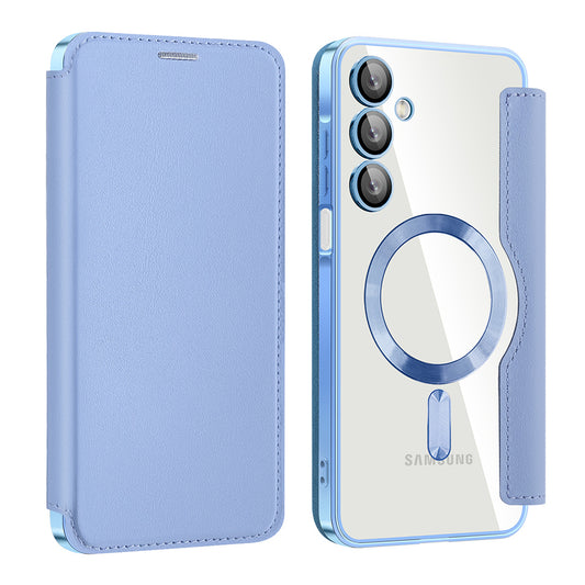 MagSafe-fodral för Samsung Galaxy A16 5G A166 / A16 4G A165, Techsuit, SmartMag Book, Bleu