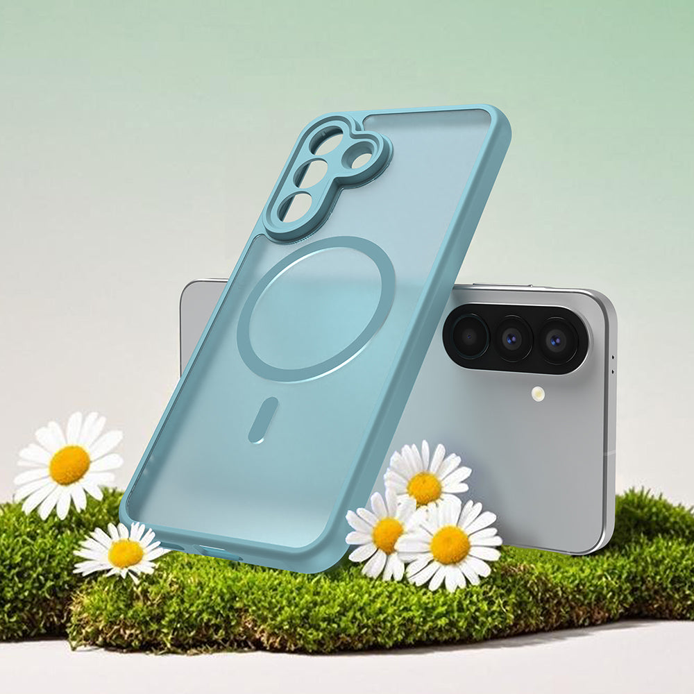MagSafe-fodral för Samsung Galaxy A27 5G, Techsuit, HaloFrost II, Ljusgrön