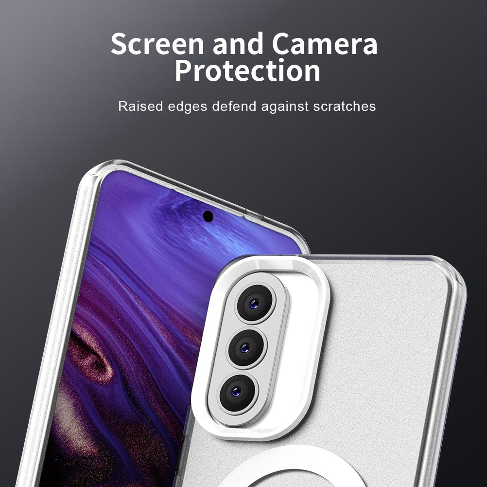 MagSafe-skal för Samsung Galaxy A37 5G, Techsuit, CandyCase, Vit