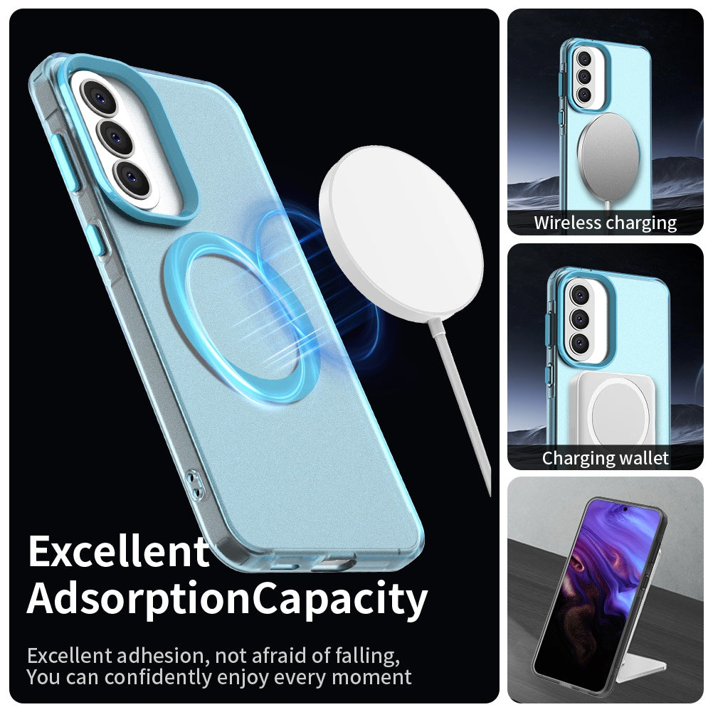 MagSafe Case for Samsung Galaxy A37 5G, Techsuit, CandyCase, Blue